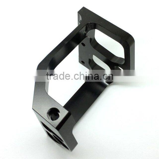 Customized high precision black palting aluminum small order cnc parts