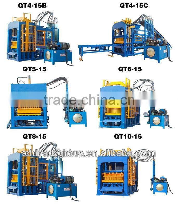 Favorites Compare high profit low investment QT8-15 paving stone block machine