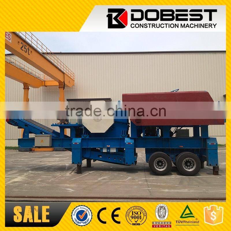SANME Brand Mobile Stone Crusher Plant PP340JC Jaw Crusher