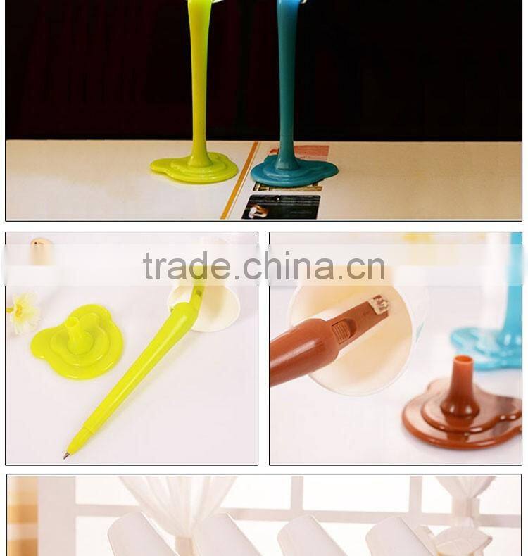 wholesale cheap funny school office stationery mini plastic desk table light lamp roller ball point pen