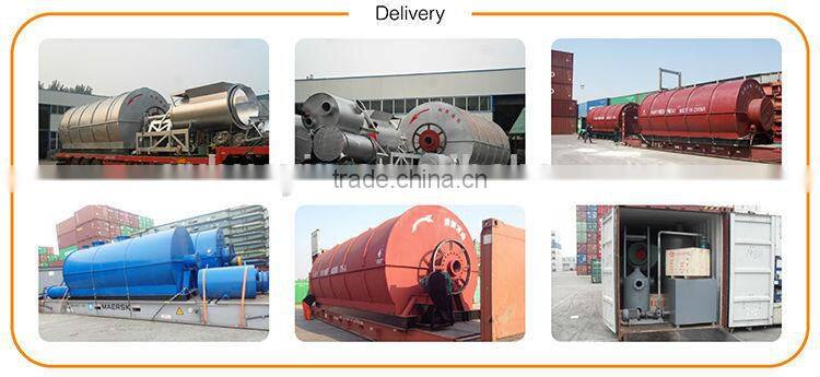 Pyrolysis gasifier plastics raw material to oil pyrolysis machine