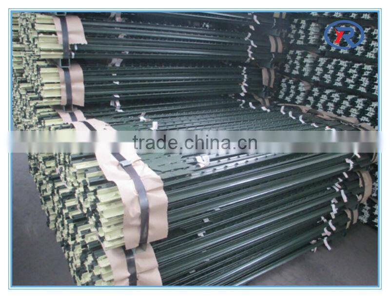 Y Star Picket fence post with black bitumen coated