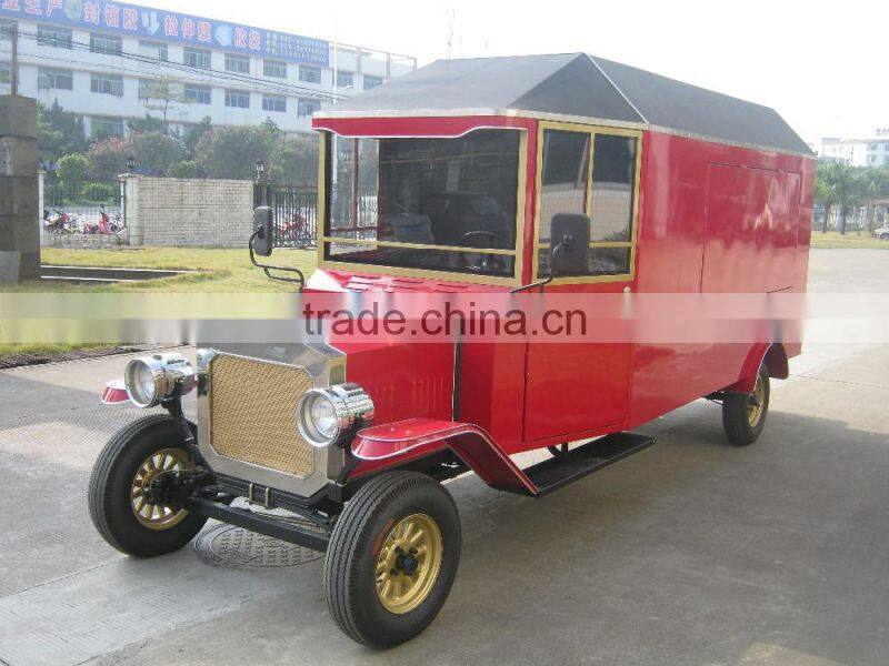 Special design 4 wheel electric food delivery vehicle new model T ice cream car
