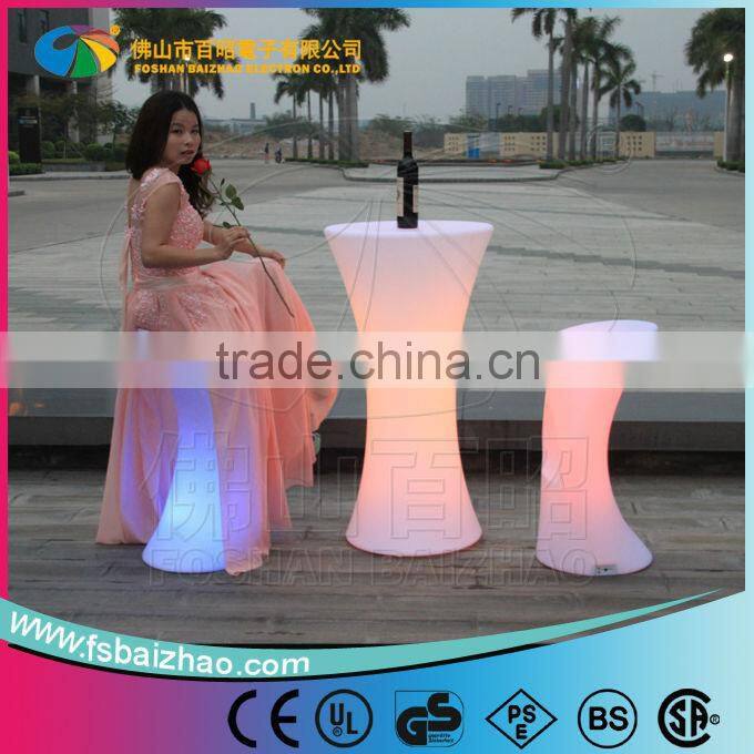 LED high cocktail table for events