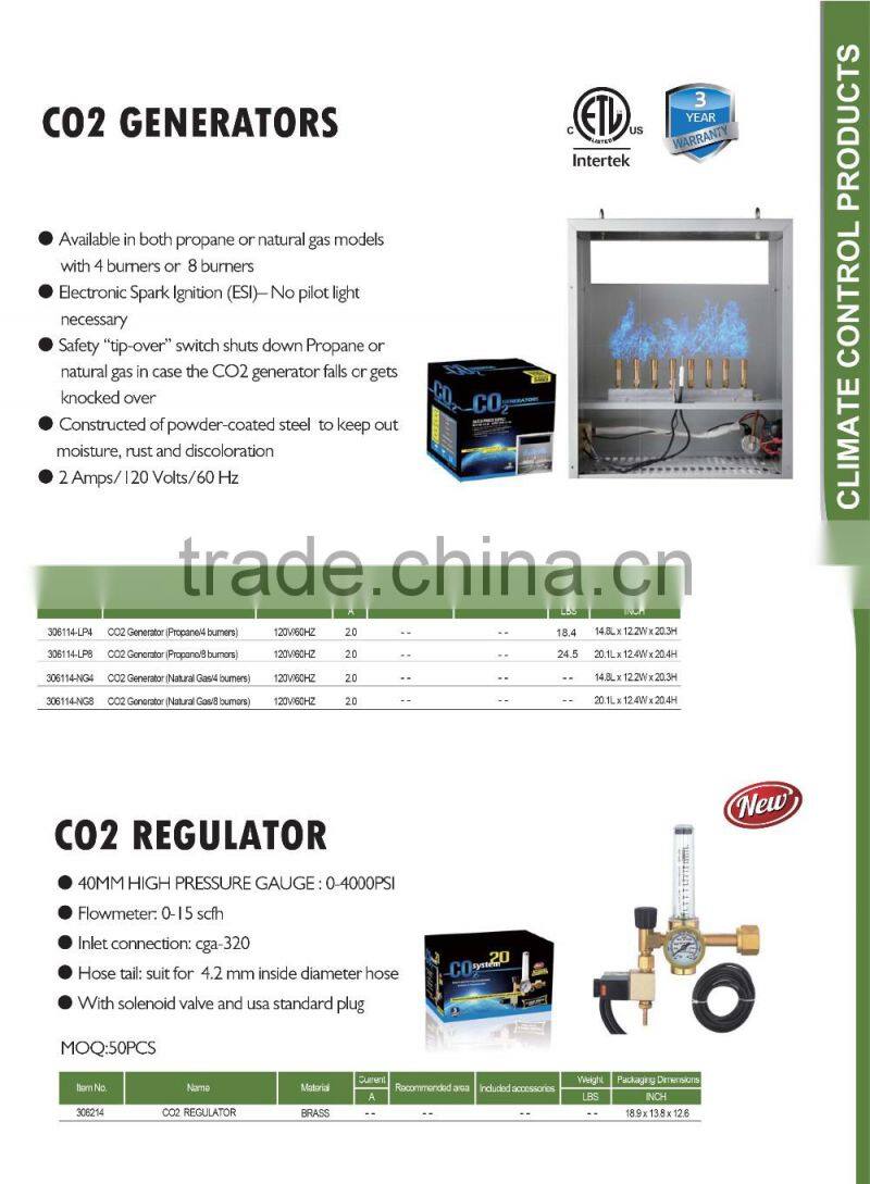Price-wise Electrical Meter Attached Carbon Dioxide co2 Regulator