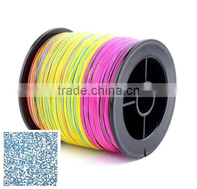2000m 80lb Multi color Pe braid fishing line