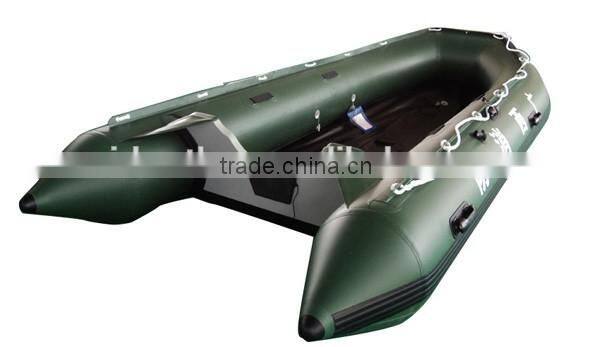PVC Material Hull Durable Inflatable Fishing Boat for Sale!