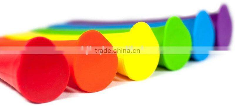 Popsicle Molds/Ice Pop Molds/Rainbow Colored Tubes with lids ice mold