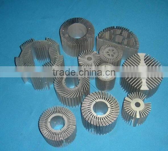aluminum production ! extruded aluminum heat sink with top quality