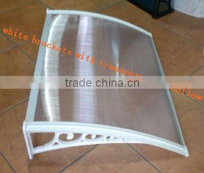 polycarbonate blue window canopy & awning