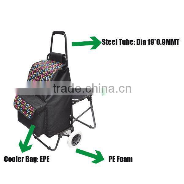 Four Wheel Cube Grid Portable Trolley Bag