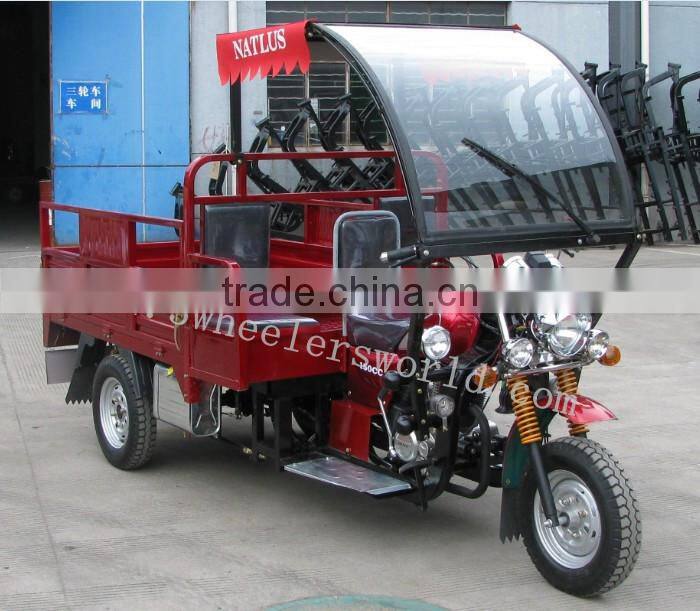 Africa Type,New sale 150CC/200cc Cabin Three Wheel Food Tricycle Cart for Sale