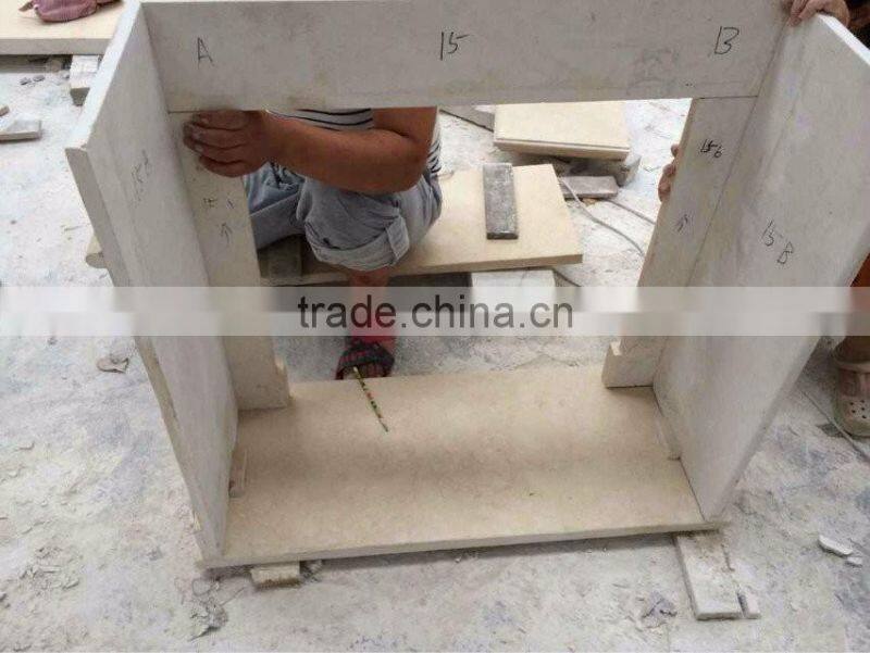 Natural marble decorative stone fireplace mantel