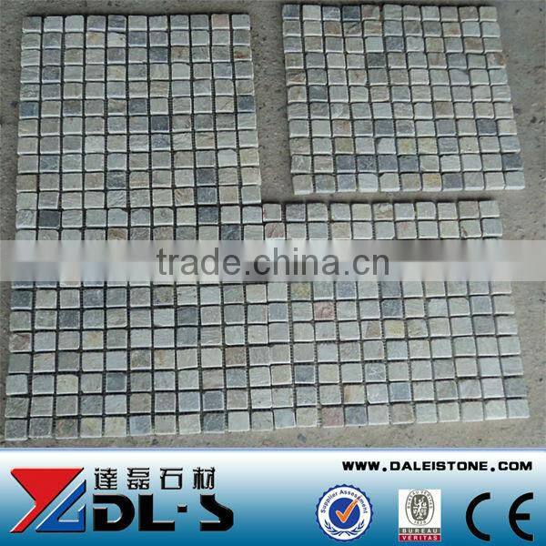Natural stone Rusty Slate Mosaic Tile Paving DL-RSM02