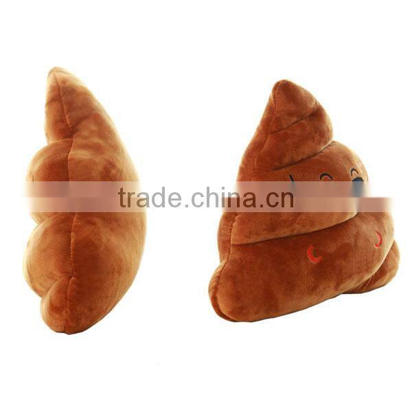 Wholesale Soft Poop Shaped Plush Emoji Pillow