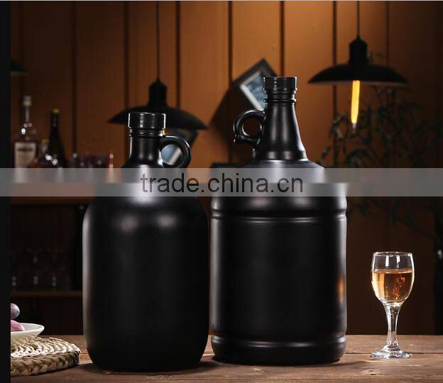 wine container/wine glass pot/ frosted wine container for wine glass pot and white glass pot