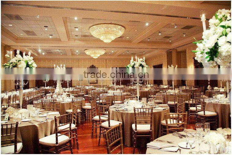 Golden iron chairs for wedding