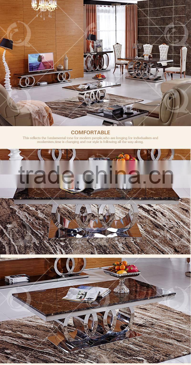 Italian marble top coffee table