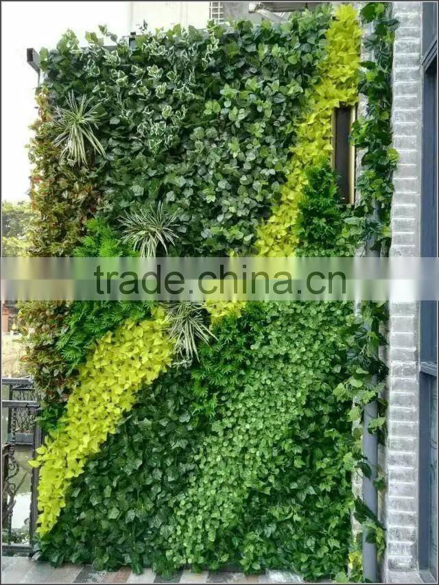 Artificial green plant wall for partition wall decoration