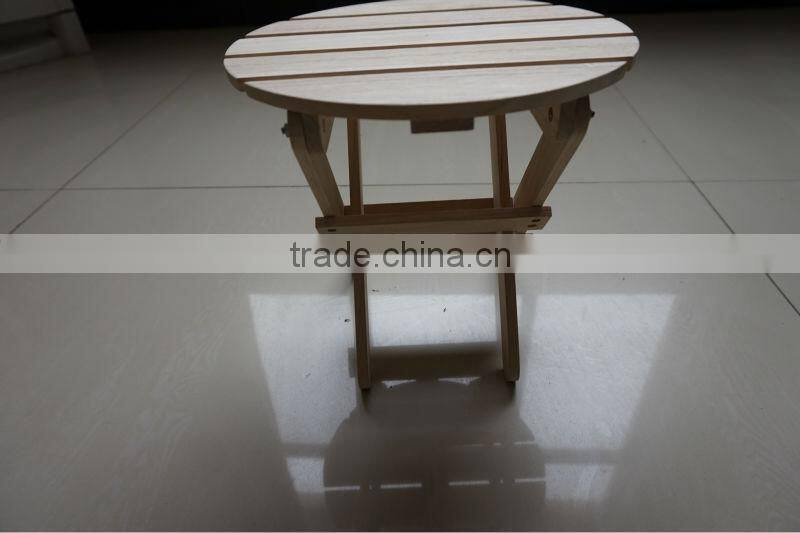 Wooden bench folding stool