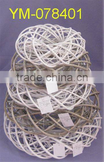 New Design Decorative Willow Wreath with ribbon.