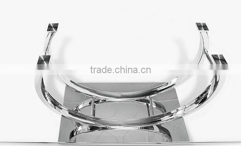 Modern stainless steel coffee table base wholesale chrome metal table legs FF-063
