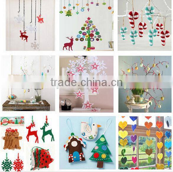 2017 new fashion products alibaba quality felt cut out christmas tree ornament home decoration made in China