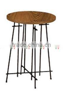 baking finish wire side table / wooden side table / sofa side table TA-828S