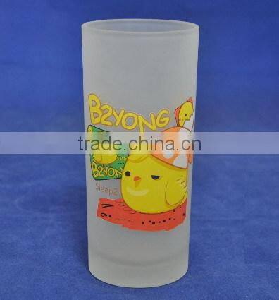 Kawaii cartoon wine shot glass welcomed