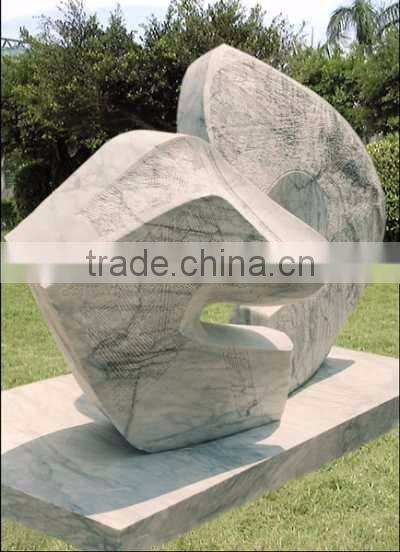 Art deco modern abstract love stone sculpture statues