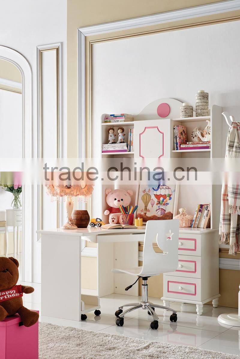 MJ666B boys& girls pink blue bunk bed bedroom set wooden children bunk bed set kid's funny furniture set