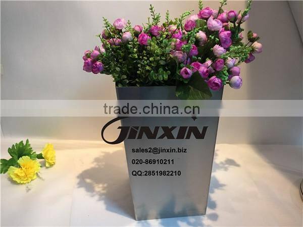 JINXIN HARDWARE Stainless Steel Flowerpot / Outdoor Flower Vase / Metal Planter