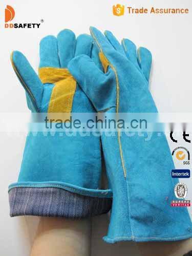 DDSAFETY Cheap Wholesale Cow Split Leather Glove Manufacturer