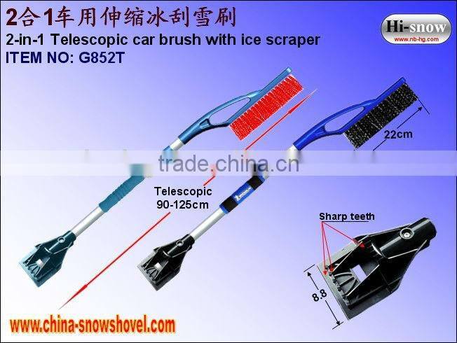 G852T Telecopic Car brush with ice scraper