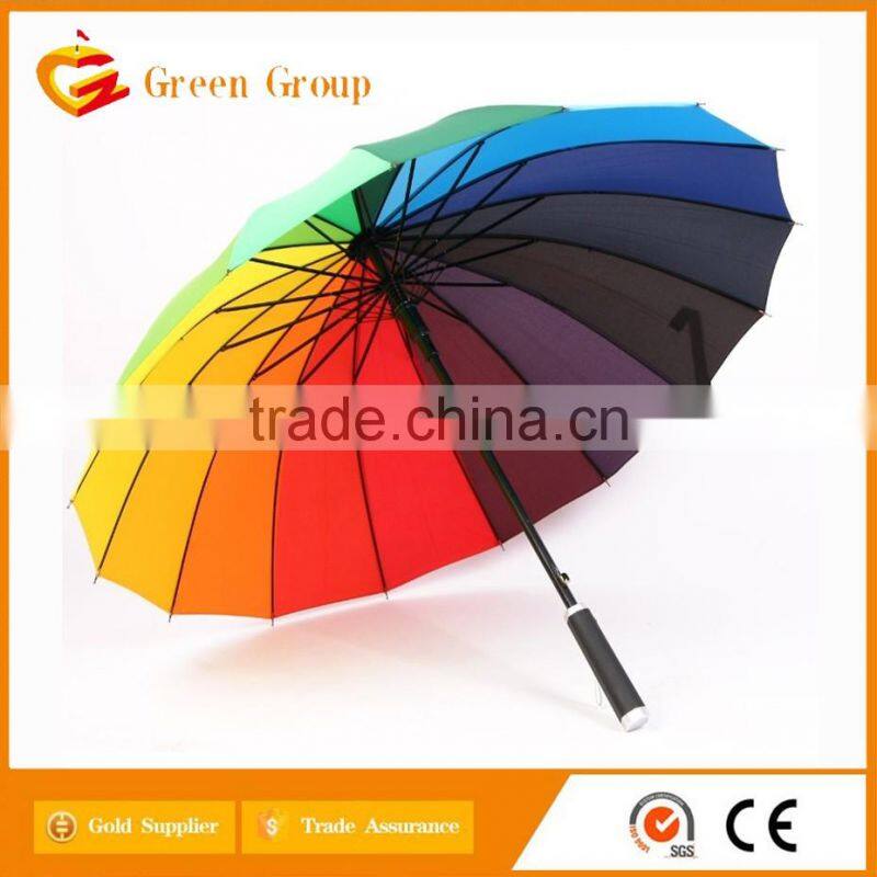 Metal Golf Umbrella For bright colorful in China