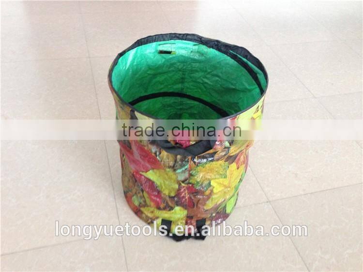 Floral folding plastic pop up garden basket