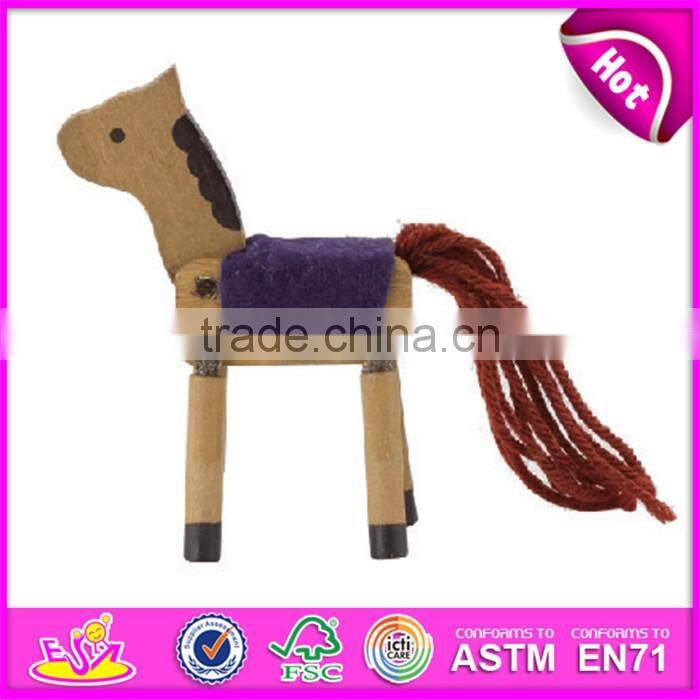 2016 wholesale cheap funny wooden baby puppet toy W06D026