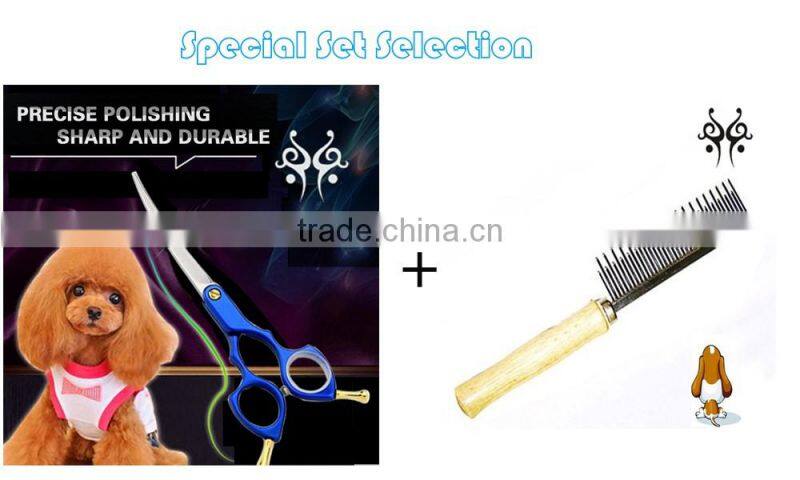 2017 Latest style 440C beauty equipment safety pet grooming scissors for dog pet