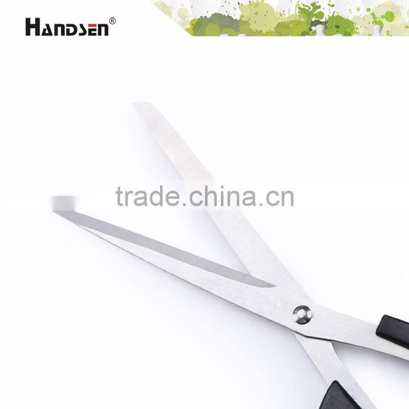 8" plastic PP/ABS handle office cut metal scissors