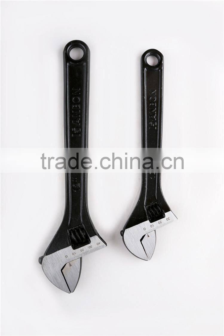 Black Finish Adjustable Wrench and Spanner