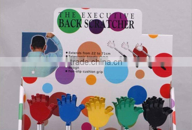 Extendable stainless steel back scratcher telescopic back scratcher