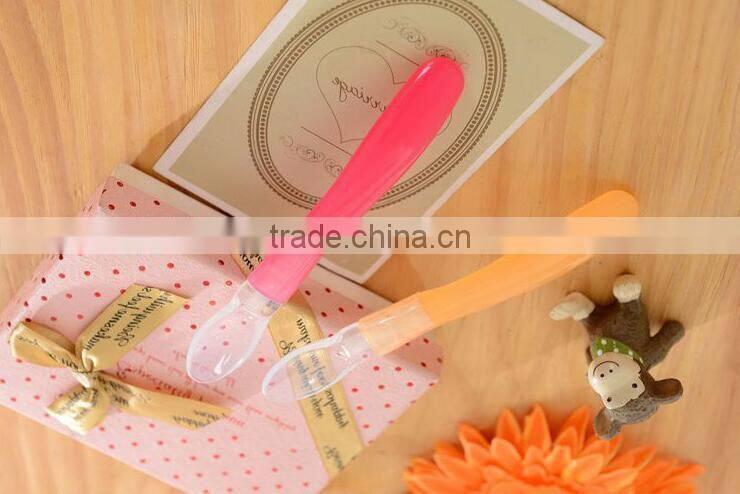 Factory sale BPA free newborn baby spoon silicone baby spoon