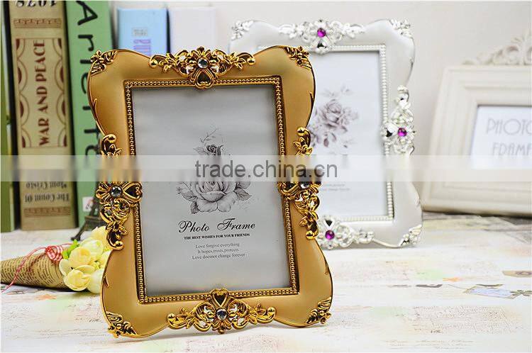 Classical Creative Photo Picture Frame Modern Design With Gold or Silver Plastic Photo Frame