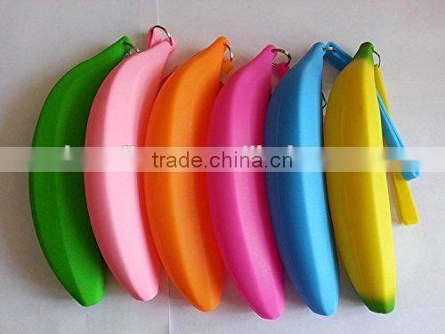 silicone charge purse banana shape