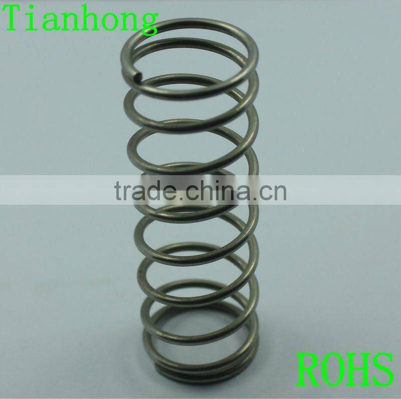Conical compression spring with different diameters