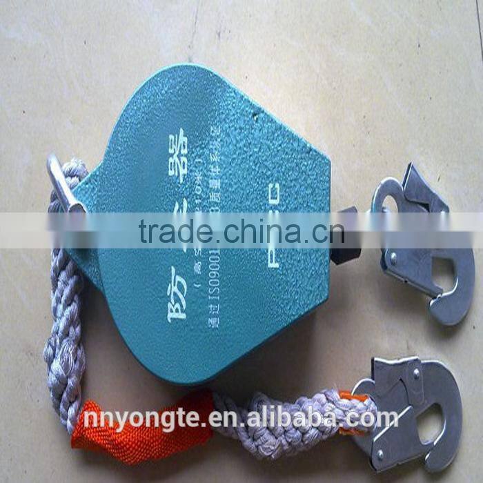 Wire rope fall arrester/ retractable fall arrester/auto-locking fall arrester