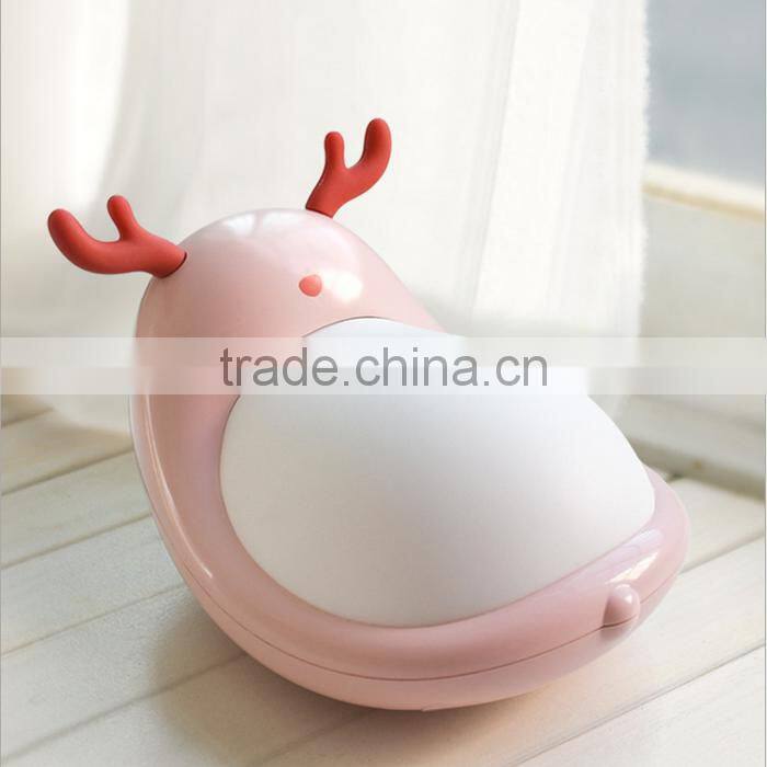 UCHOME Cute Wizard Colorful Led Energy Saving Touch Eye Lamps Feeding Bedding Warm Hearts Night Light