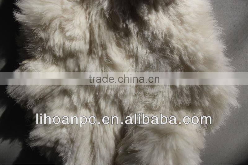 rex rabbit fur scarf