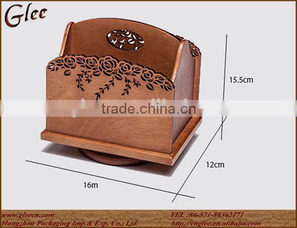beauty wooden material computer office wooden pen holder