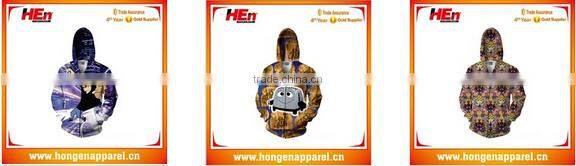 Hongen apparel sublimated warm up hoodie